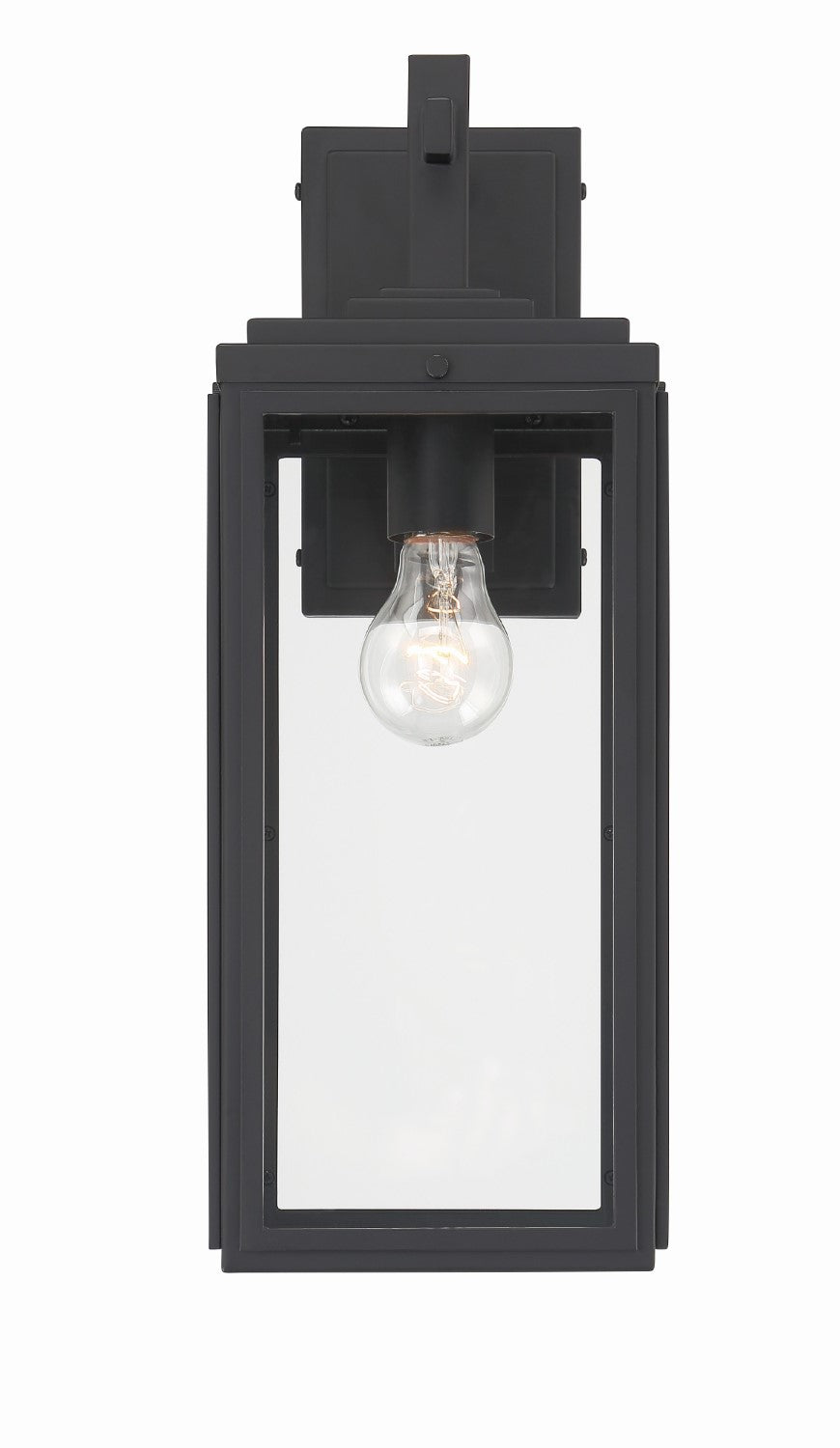 Crystorama BYR-80102-MK Byron 1 Light Outdoor Wall Mount - Matte Black