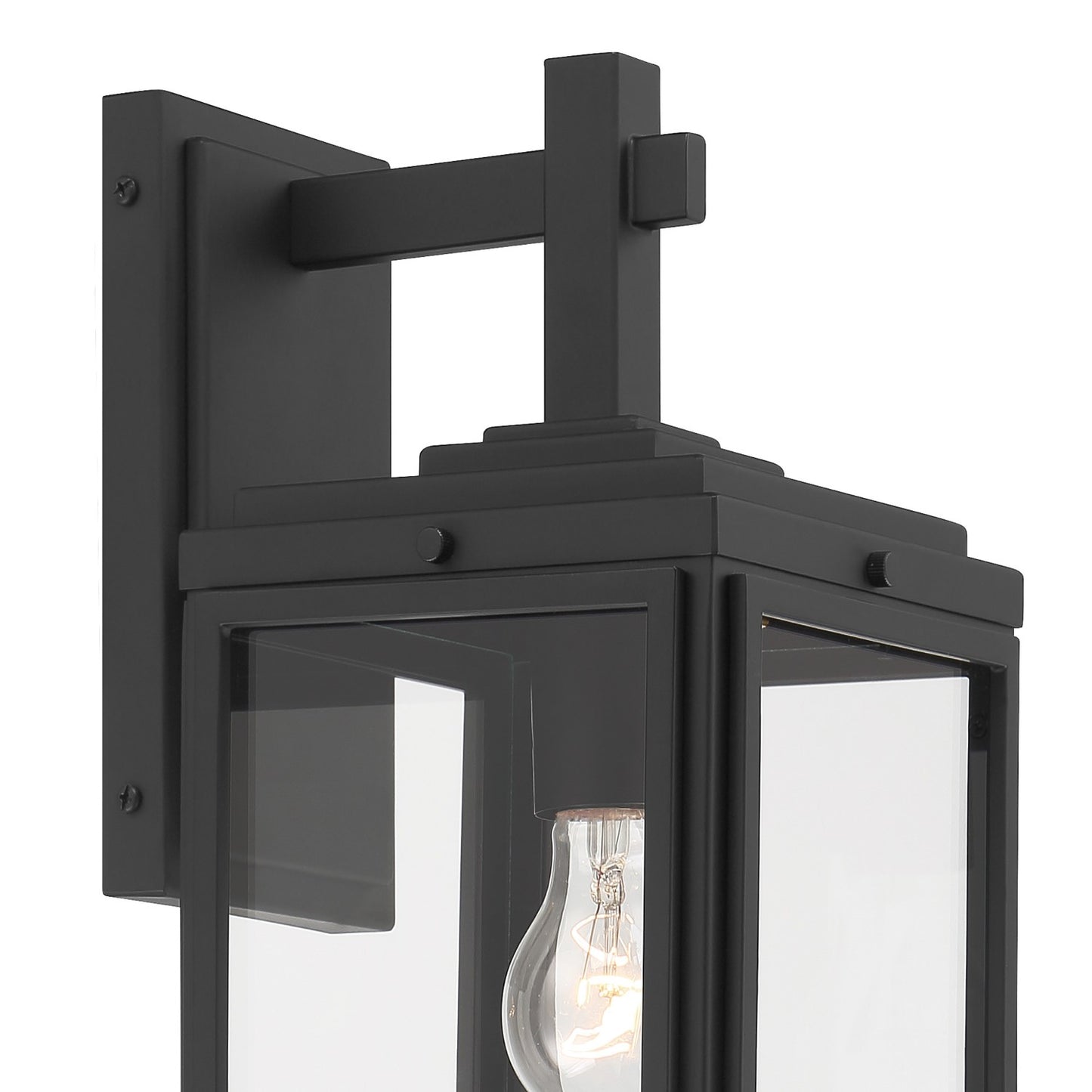 Crystorama BYR-80102-MK Byron 1 Light Outdoor Wall Mount - Matte Black