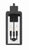 Crystorama BYR-80103-MK Byron 3 Light Outdoor Wall Mount - Matte Black