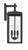 Crystorama BYR-80103-MK Byron 3 Light Outdoor Wall Mount - Matte Black