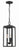 Crystorama BYR-80105-MK Byron 3 Light Outdoor Pendant - Matte Black
