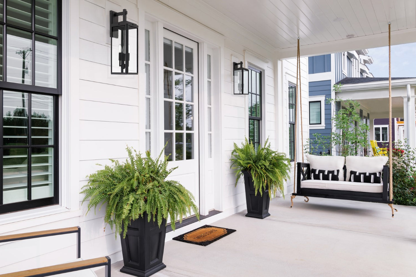 Crystorama BYR-80105-MK Byron 3 Light Outdoor Pendant - Matte Black