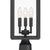 Crystorama BYR-80109-MK Byron 3 Light Outdoor Lantern Post - Matte Black