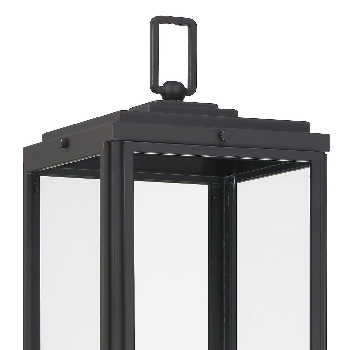 Crystorama BYR-80109-MK Byron 3 Light Outdoor Lantern Post - Matte Black