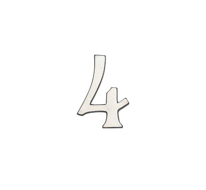 Ashley Norton BZ.155 4 4" Numeral 4 - Dark Bronze