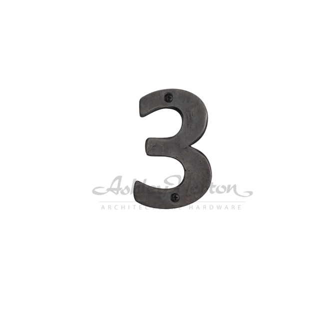 Ashley Norton BZ.165 3 4" Numeral - 3 - Dark Bronze