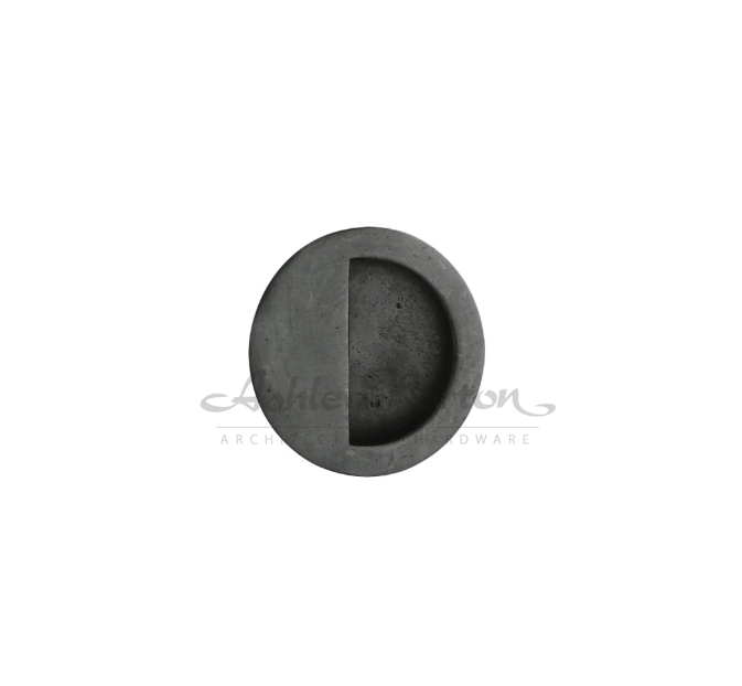 Ashley Norton BZ.1821 2 Round Flush Pull - 2 1/2" dia - Dark Bronze
