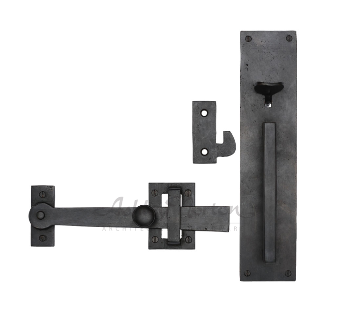 Ashley Norton BZ.3530 Gate Latch with Long Plate - Dark Bronze