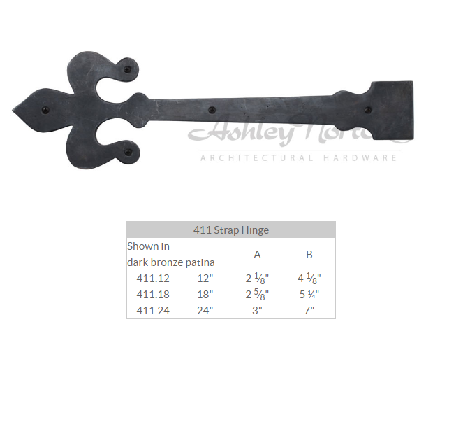 Ashley Norton BZ.411 18 Hinge Front 18" - Dark Bronze