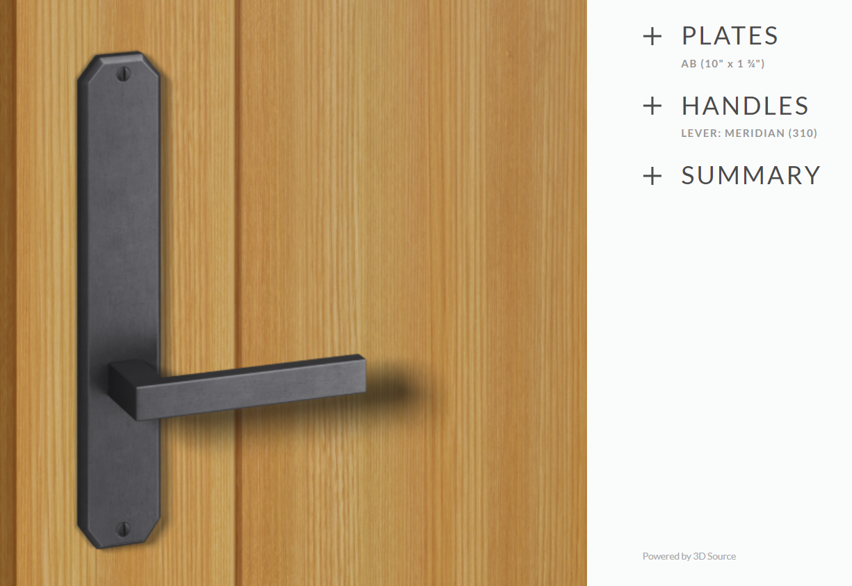 Ashley Norton BZ.AG.310.36.R Meridian Gate Latch - Dark Bronze