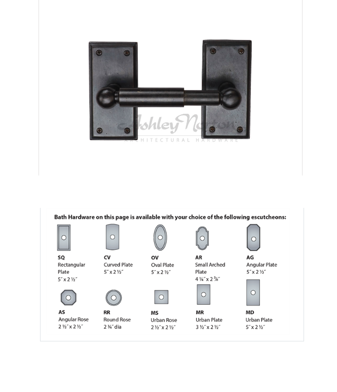 Ashley Norton BZ.AG125 Double Side Toilet Paper Holder - Dark Bronze
