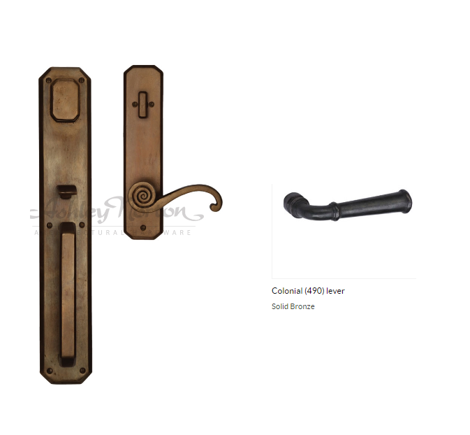 Ashley Norton BZ.AGTUB.490.50.L Colonial GxL Entry - Dark Bronze