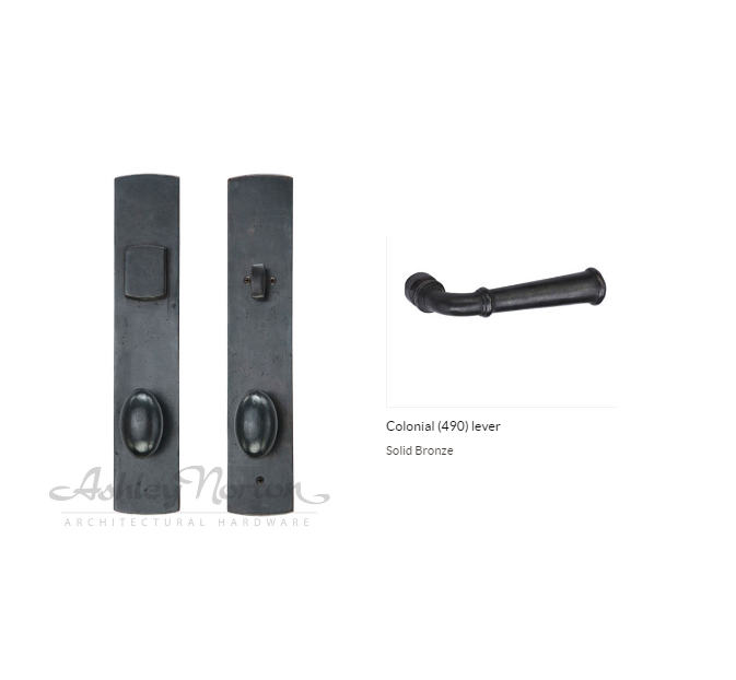 Ashley Norton BZ.CVLES.490.52.R-234 Colonial Dbl Entry - Dark Bronze