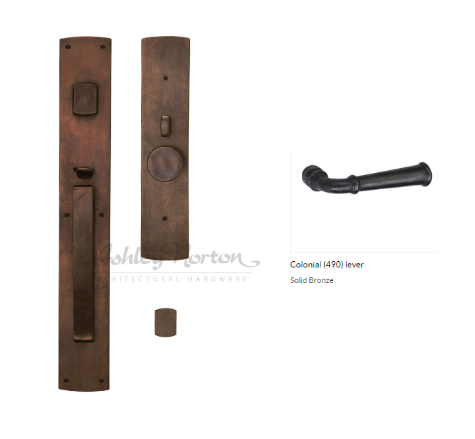 Ashley Norton BZ.CVLGL.490.10.L Colonial GxL Entry - Dark Bronze