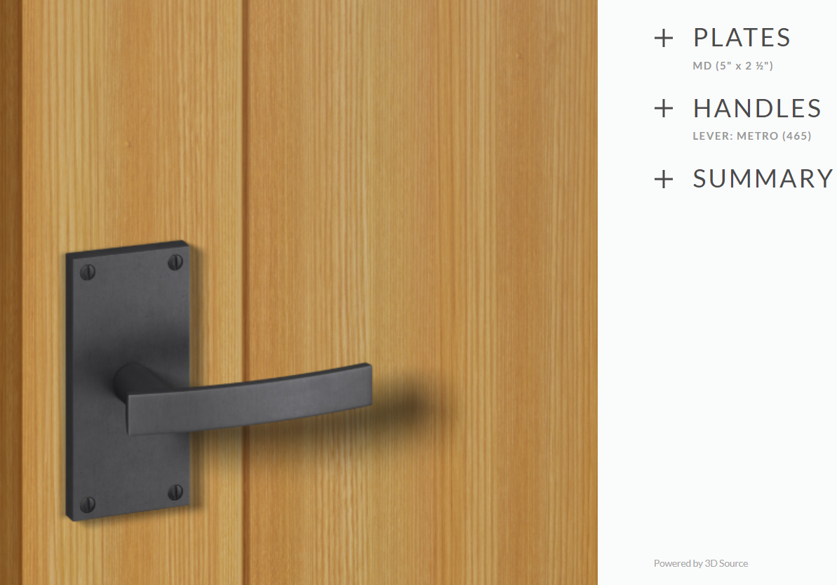 Ashley Norton BZ.MD.465.36.L Metro Gate Latch - Dark Bronze