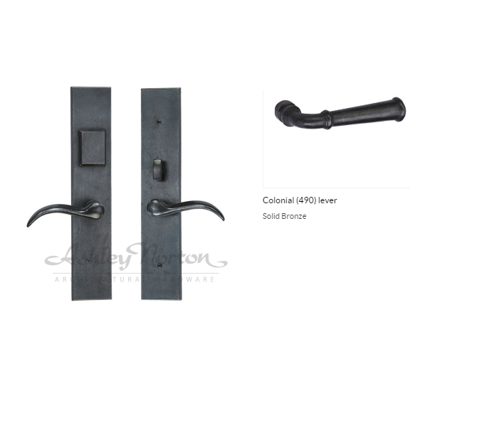 Ashley Norton BZ.MDMOR.490.12.R Colonial LxL Entry - Dark Bronze
