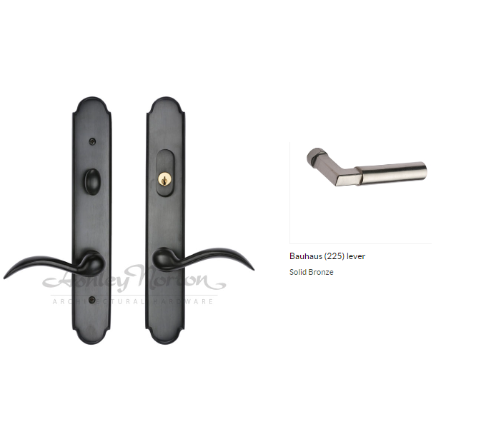 Ashley Norton BZ.SPMR4.225.47.R Bauhaus Lever Low Dummy - Dark Bronze