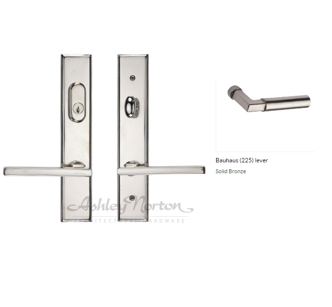 Ashley Norton BZ.SQMR4.225.47.R Bauhaus Lever Low Dummy - Dark Bronze