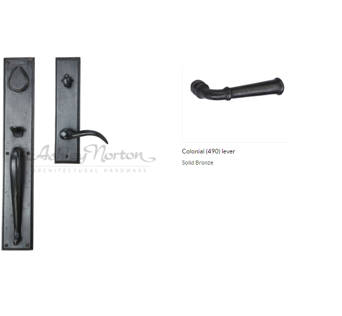 Ashley Norton BZ.SQTUB.490.50.L Colonial GxL Entry - Dark Bronze