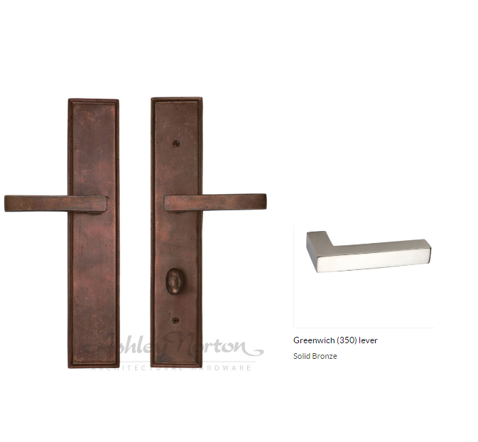 Ashley Norton BZ.SQUS5.350.55.R Greenwich US Entry - Dark Bronze