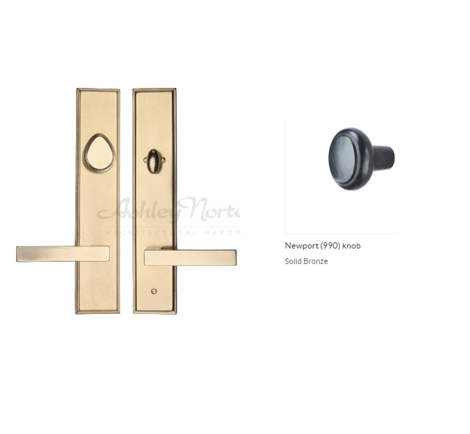 Ashley Norton BZ/WL.SQLES.990.52-234 Newport Dbl Entry - Dark Bronze
