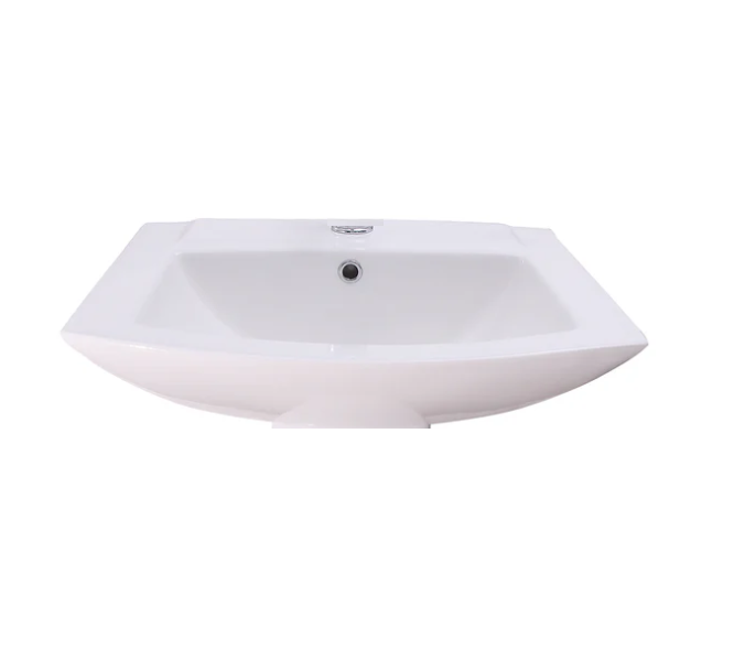 Barclay B/3-464WH Burke Basin Only for 4" Centerset Overflow - White