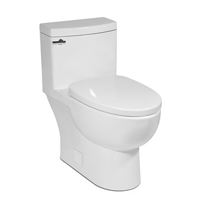 Icera C-6250.01 Malibu II 1 Piece High Efficiency Compact Elongated Toilet Rimless - White