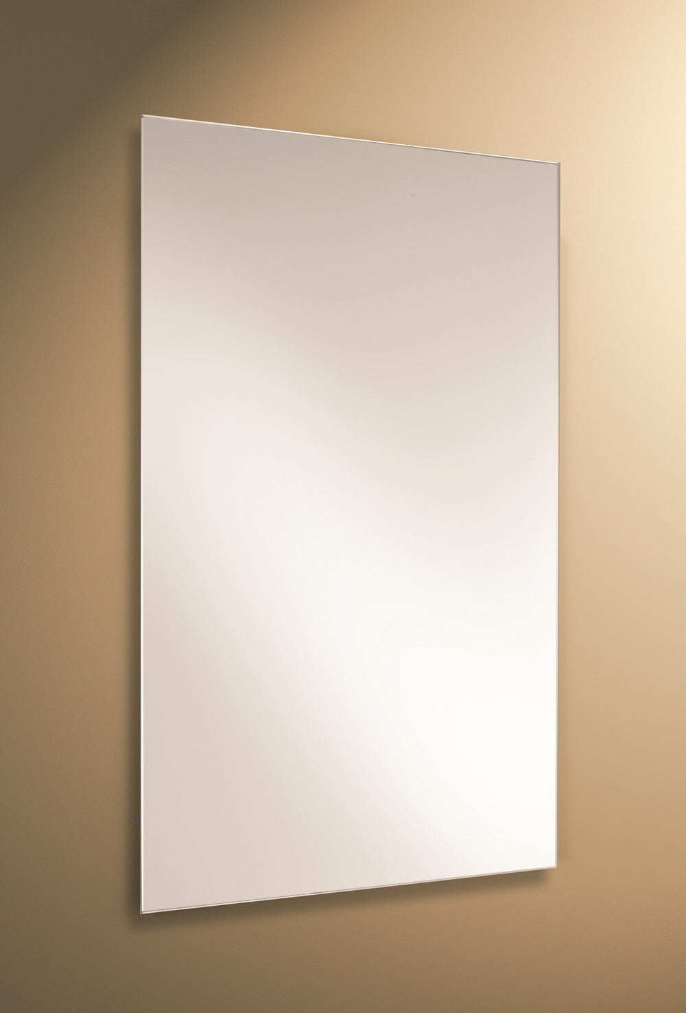 GlassCrafters 24W x 24H Decorative Frameless Mirror, Flat