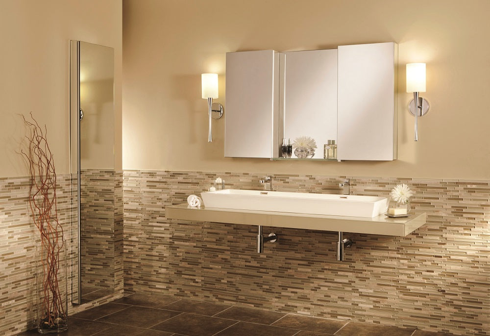 GlassCrafters 24W x 24H Decorative Frameless Mirror, Flat