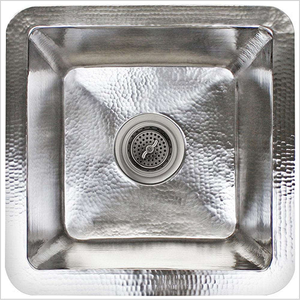 Linkasink C006 Hammered Small Square With 3.5 Drain Opening