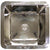Linkasink C007-2 Hammered Large Square With 2 Drain Opening