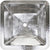 Linkasink C007-2 Hammered Large Square With 2 Drain Opening