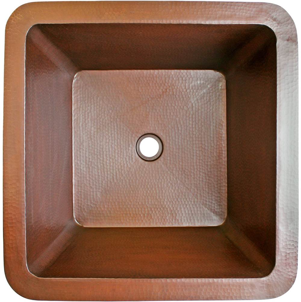 Linkasink C007-2 Hammered Large Square With 2 Drain Opening