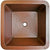 Linkasink C007-2 Hammered Large Square With 2 Drain Opening