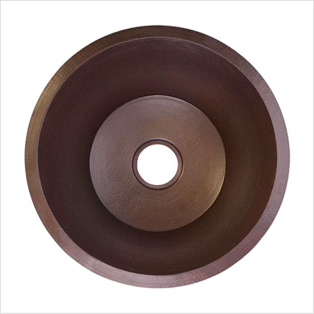 Linkasink C017 Hammered Small Round Flat Bottom Bar/Utility, 3.5 Drain Opening - Parent