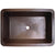 Linkasink C054-2 Hammered Rectangular Box Sink With 2 Drain Opening