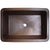 Linkasink C054-3.5 Hammered Rectangular Box Sink With 3.5 Drain Opening