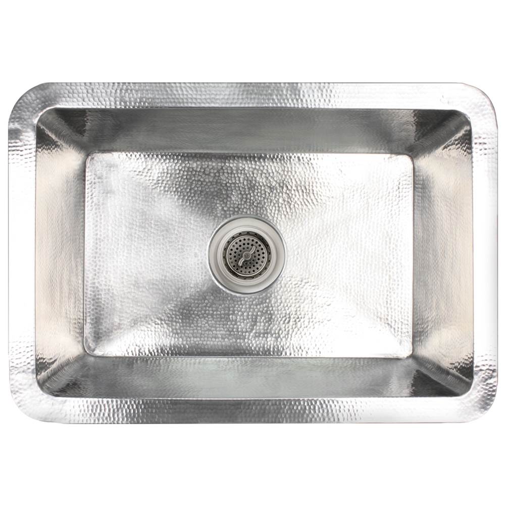 Linkasink C054-3.5 Hammered Rectangular Box Sink With 3.5 Drain Opening