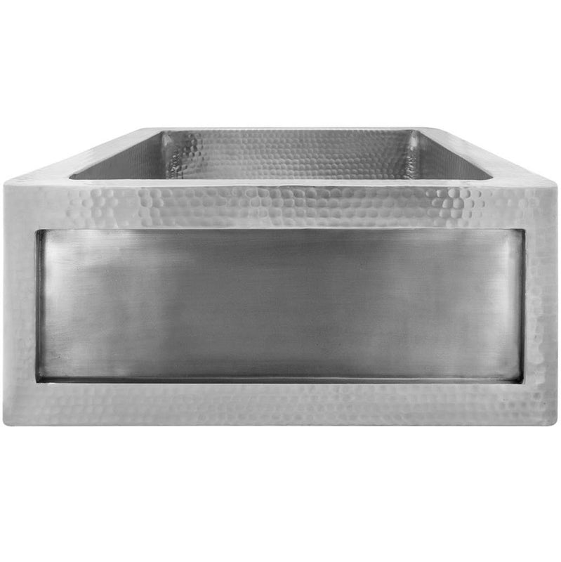 Linkasink C074-1.5 Hammered Inset Apron Front Hammered Bar Sink - ( Does Not Inlcude Inset Panel) - Parent