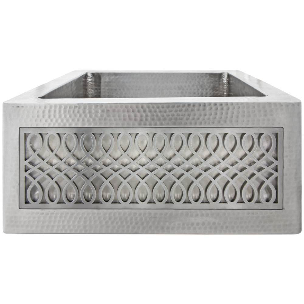 Linkasink C074-3.5 Hammered Inset Apron Front Hammered Bar Sink - ( Does Not Inlcude Inset Panel) - Parent