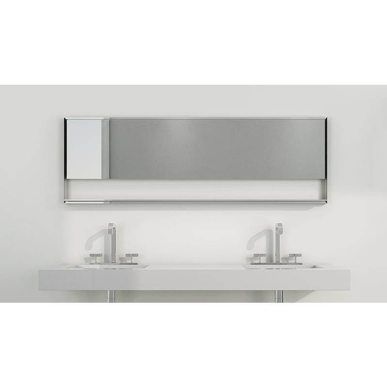 Wet Style C1958M Mirror - C - 19 H X 58 W - Stainless Steel Mirror Finish