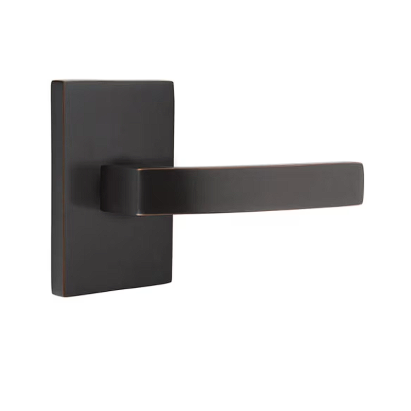 Emtek C5112BRL Concealed , Passage , Modern Rectangular Rosette , Breslin Lever