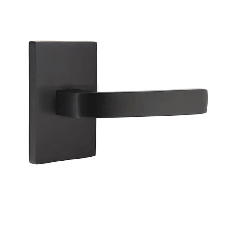 Emtek C5212BRL Concealed , Privacy , Modern Rectangular Rosette , Breslin Lever