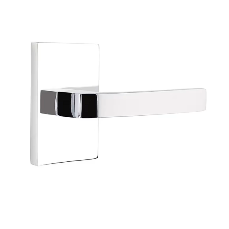 Emtek C5212BRL Concealed , Privacy , Modern Rectangular Rosette , Breslin Lever