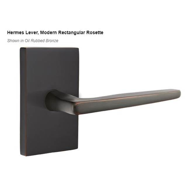 Emtek C5212HER Concealed , Privacy , Modern Rectangular Rosette , Hermes Lever - Parent