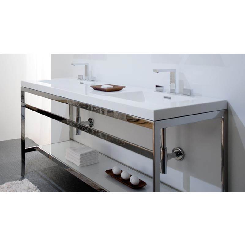 Wet Style C60M Furniture C - Console - 22 1/8 X 60 1/2 - Stainless Steel Mirror Finish
