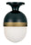Crystorama CAP-8500-MK-TG Brian Patrick Flynn for Crystorama Capsule 1 Light Outdoor Ceiling Mount - Matte Black and Textured Gold