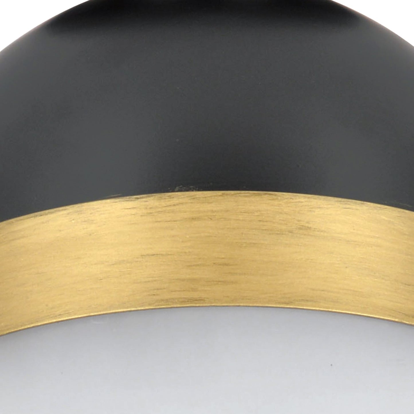 Crystorama CAP-8500-MK-TG Brian Patrick Flynn for Crystorama Capsule 1 Light Outdoor Ceiling Mount - Matte Black and Textured Gold