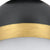 Crystorama CAP-8500-MK-TG Brian Patrick Flynn for Crystorama Capsule 1 Light Outdoor Ceiling Mount - Matte Black and Textured Gold