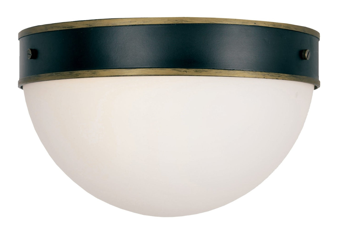 Crystorama CAP-8503-MK-TG Brian Patrick Flynn for Crystorama Capsule 2 Light Outdoor Ceiling Mount - Matte Black and Textured Gold